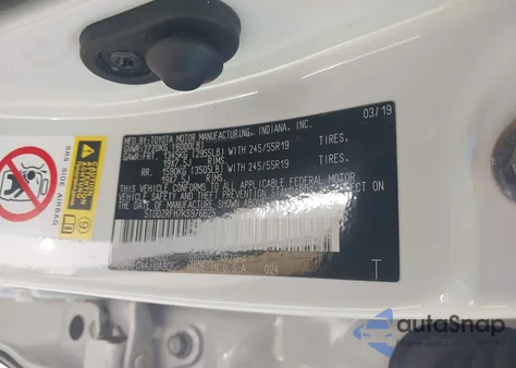 2019 Toyota Highlander Limited Platinum from USA, damaged, VIN 5TDDZRFH7KS976625